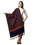 Women's Aari Embroidery Wool Stole